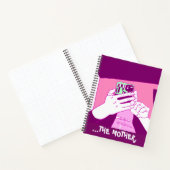 Carnet Mère Mains mobiles Magenta Mint Blanc (Intérieur)