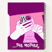 Carnet Mère Mains mobiles Magenta Mint Blanc (Dos)