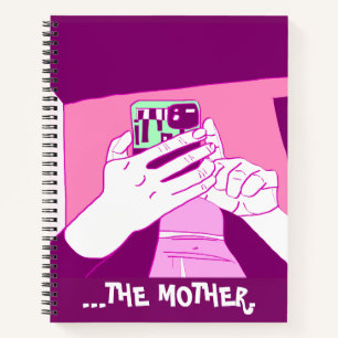 Carnet Mère Mains mobiles Magenta Mint Blanc