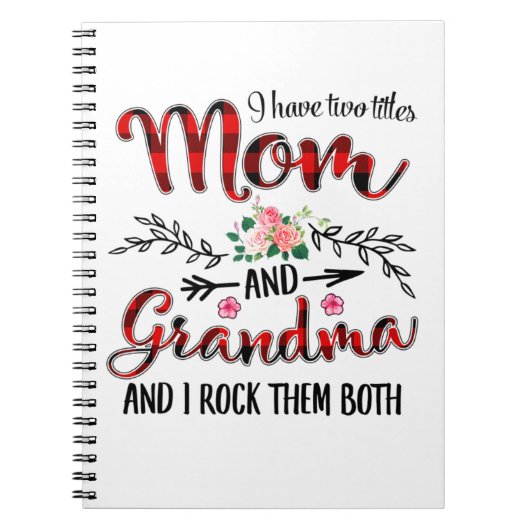 Carnet Mère Maman Et Grand-Mère Anniversaire (Devant)