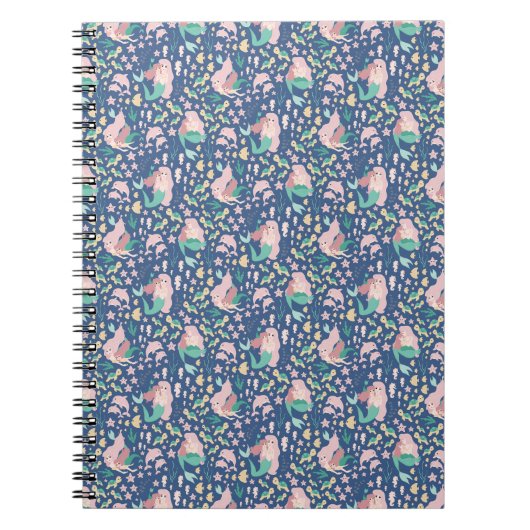 Carnet Mermaid mère fille Bonding Ocean Dark Version (Devant)