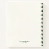 Carnet Merry Christmas Deer with Wreath Customize (Dos)