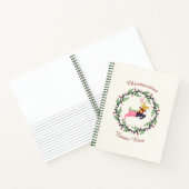 Carnet Merry Christmas Deer with Wreath Customize (Intérieur)
