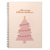 Carnet Merry christmas pink tree (Devant)