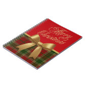 Carnet Merry Christmas Plaid Spiral Notebook (Côté gauche)