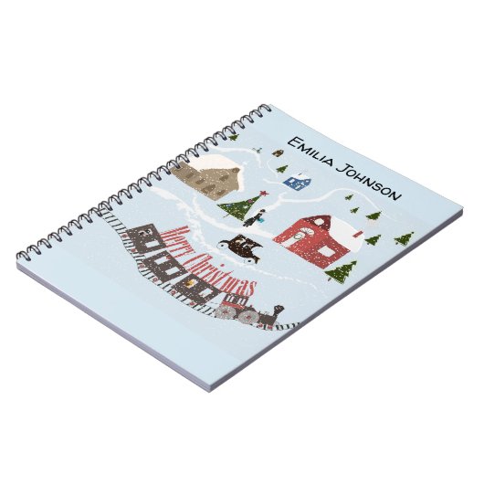 Carnet Merry Christmas , rétro (Côté gauche)