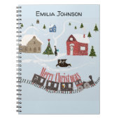 Carnet Merry Christmas , rétro (Devant)