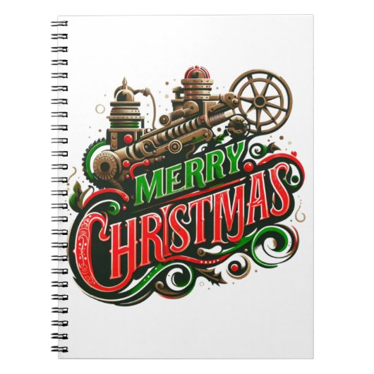 Carnet Merry Christmas steampunk (Devant)