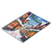 Carnet Merry Christmas Town Watercolor Holiday (Côté gauche)