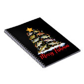 Carnet Merry Fishmas Funky Christmas Tree Lights Fish Fis (Côté Droit)