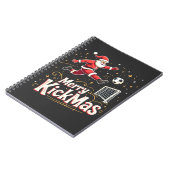 Carnet Merry Kickmas Funny Santa Claus Amateurs de footba (Côté gauche)