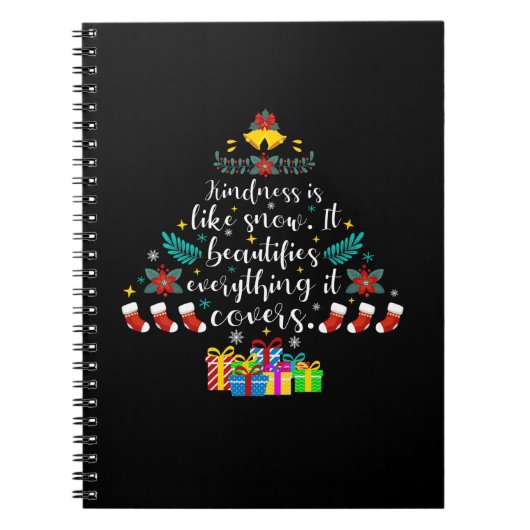 Carnet Merry Xmas Kindness Is Like Snow (Devant)