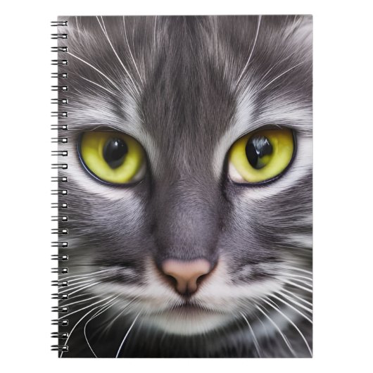 Carnet Merveilleux portrait de chat (Devant)