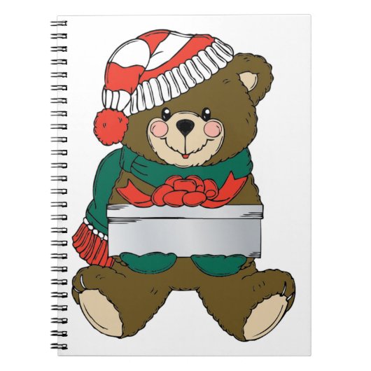 CARNET "MERY NOËL" TEDDDY BEAR (Devant)