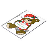 CARNET "MERY NOËL" TEDDDY BEAR (Côté gauche)