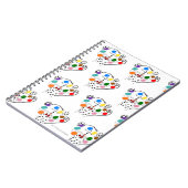 Carnet Mes 9 Felines Pantalons fantaisie Spirale (Carnet (Côté gauche)