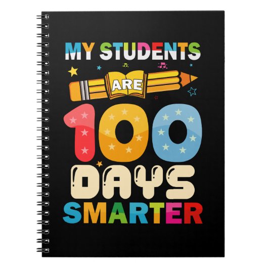 Carnet Mes élèves sont 100 jours plus intelligents enseig (Devant)