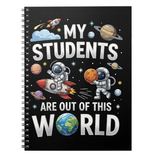 Carnet Mes élèves sont dans cet univers spatial (Devant)