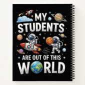 Carnet Mes étudiants sont dans ce monde spatial  (Dos)