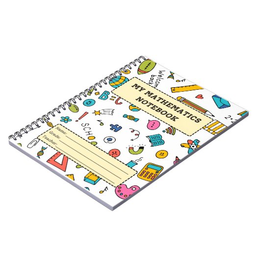 Carnet Mes mathématiques (Côté gauche)