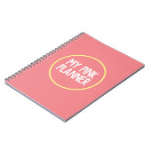 Carnet Mes notes sur le gestionnaire rose (Côté gauche)