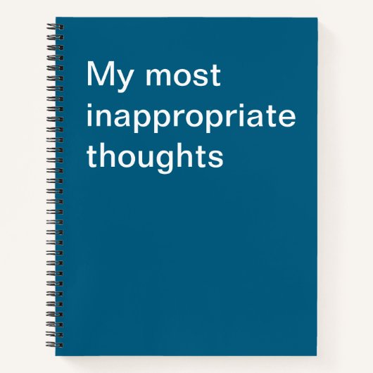 Carnet Mes pensées les plus inappropriées (Devant)