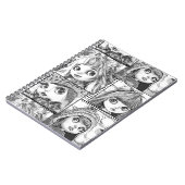 Carnet Mes poupées patchwork noir et blanc préférées (Côté gauche)