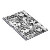 Carnet Mes poupées patchwork noires et blanches préférées (Côté Droit)