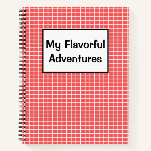 Carnet Mes recettes d'aventures savoureuses (Devant)