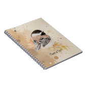Carnet Mésange originale peinte à la main à l'aquarelle (Côté Droit)