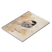 Carnet Mésange originale peinte à la main à l'aquarelle (Côté gauche)
