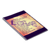 Carnet Message d'amour (Côté Droit)