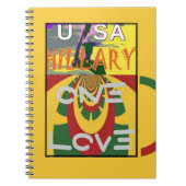 Carnet Message d'amour dans les couleurs de Rasta Imprime (Devant)