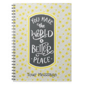 Carnet Message d'appréciation du Merci (Devant)