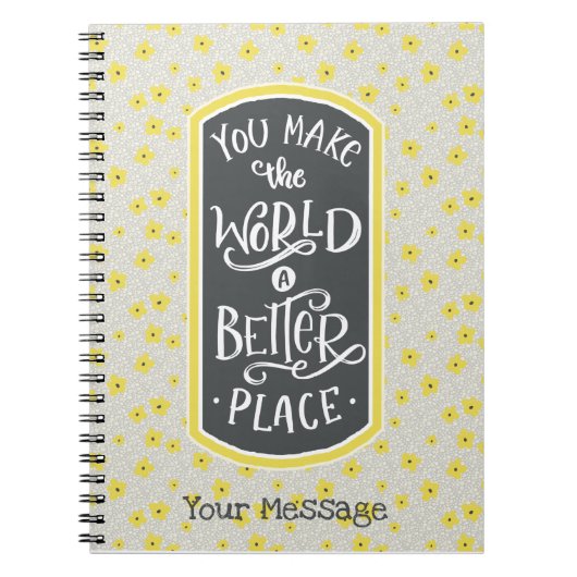 Carnet Message d'appréciation du Merci (Devant)