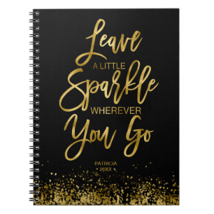 Carnet Message de motivation Laissez une petite étincelle