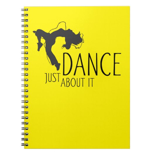 Carnet Message drôle - Il suffit de danser à ce sujet 1 (Devant)