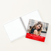 Carnet Message photo instantané de diplôme Red Guest Book (Intérieur)