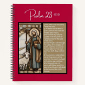 Carnet Message Psaume - Psaume 23 - 8,5 x 11 - Spirale (Devant)