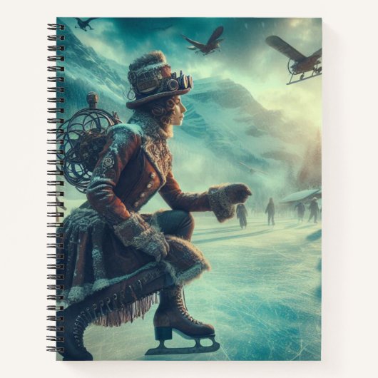 Carnet Messager d'hiver Steampunk Victorian Fantasy (Devant)