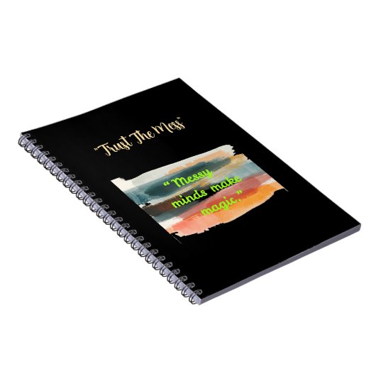 Carnet Messy Minds Make Magic | Artistic Brushstroke (Côté Droit)