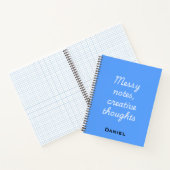 Carnet Messy Notes, Creative Thoughts – Notebook Quotes (Intérieur)