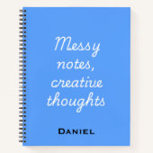 Carnet Messy Notes, Creative Thoughts – Notebook Quotes (Devant)