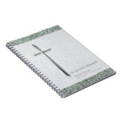 Carnet Metal Cross Stone 1 Funeral Memorial Sp Guest Book (Côté Droit)