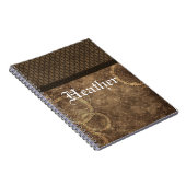 Carnet Metal Gear Steampunk Carnet, Brown (Côté Droit)