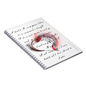 Carnet Metal Heart with Shakespeare's sonnet 18 (Côté Droit)