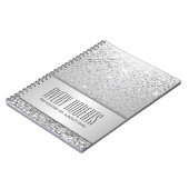 Carnet Métal moderne Élégant argent (Côté gauche)