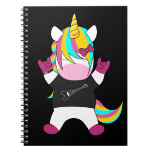 Carnet Metal unicorn