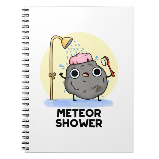 Carnet Meteor Douche Funny Science Pun (Devant)