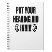 Carnet "Mettez votre prothèse auditive ! ! !" (Devant)